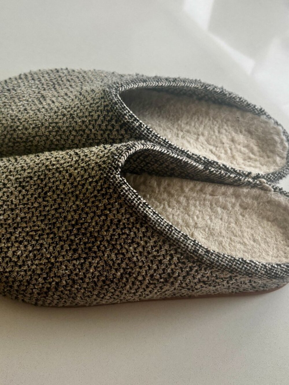 Rothy's Gray Knit Slip-On Mules - Picture 2 of 4